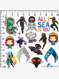 DC Comics Aquaman Movie Miscellaneous 100ct Sticker Pack