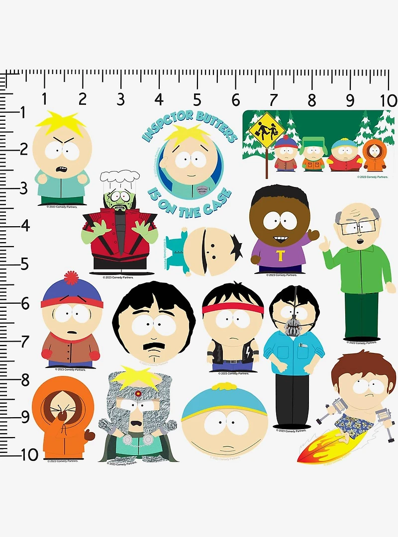South Park Character Variety Miscellaneous 100ct Sticker Pack