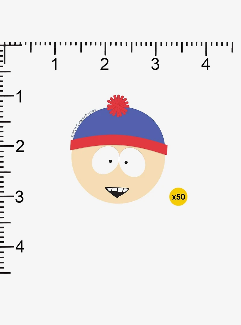 South Park Stan Face Miscellaneous 100ct Sticker Pack