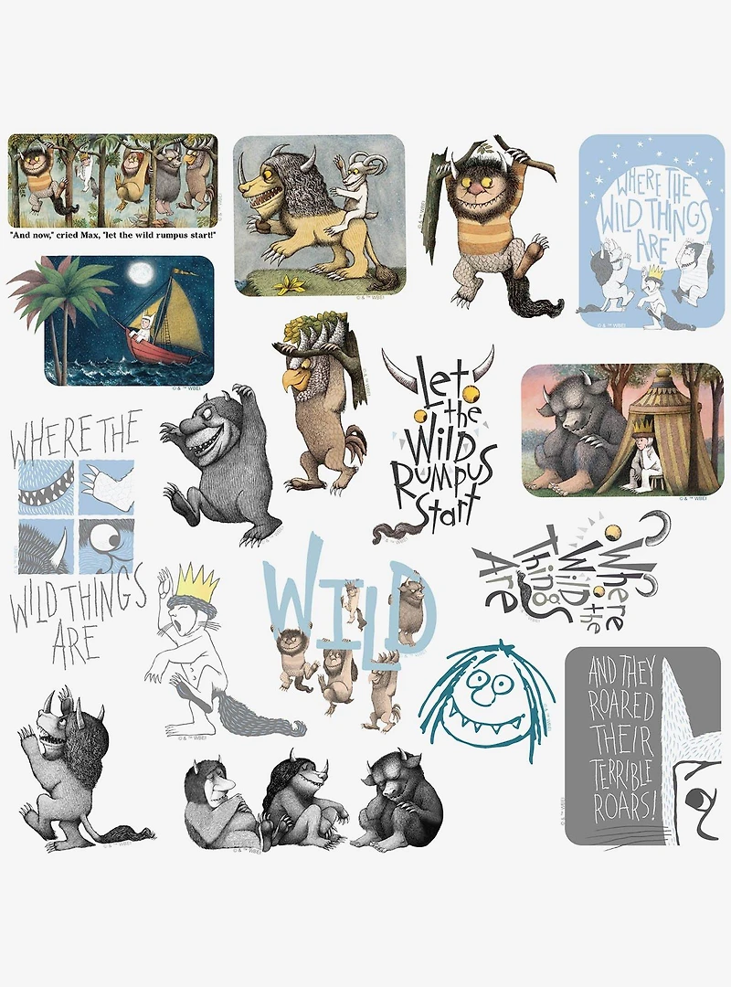 Where The Wild Things Are Miscellaneous 100ct Sticker Pack