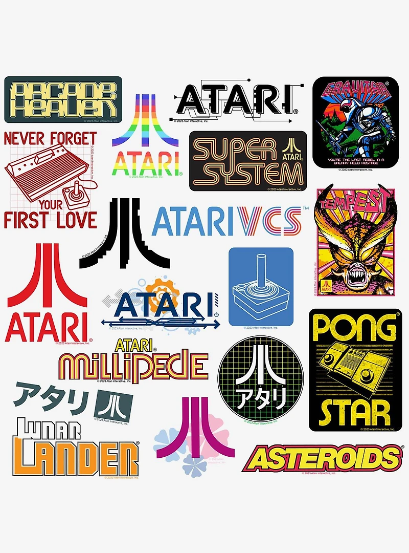 Atari Games Miscellaneous 100ct Sticker Pack