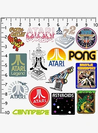 Atari Games Miscellaneous 100ct Sticker Pack