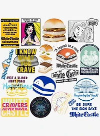 White Castle Miscellaneous 100ct Sticker Pack