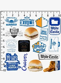 White Castle Miscellaneous 100ct Sticker Pack