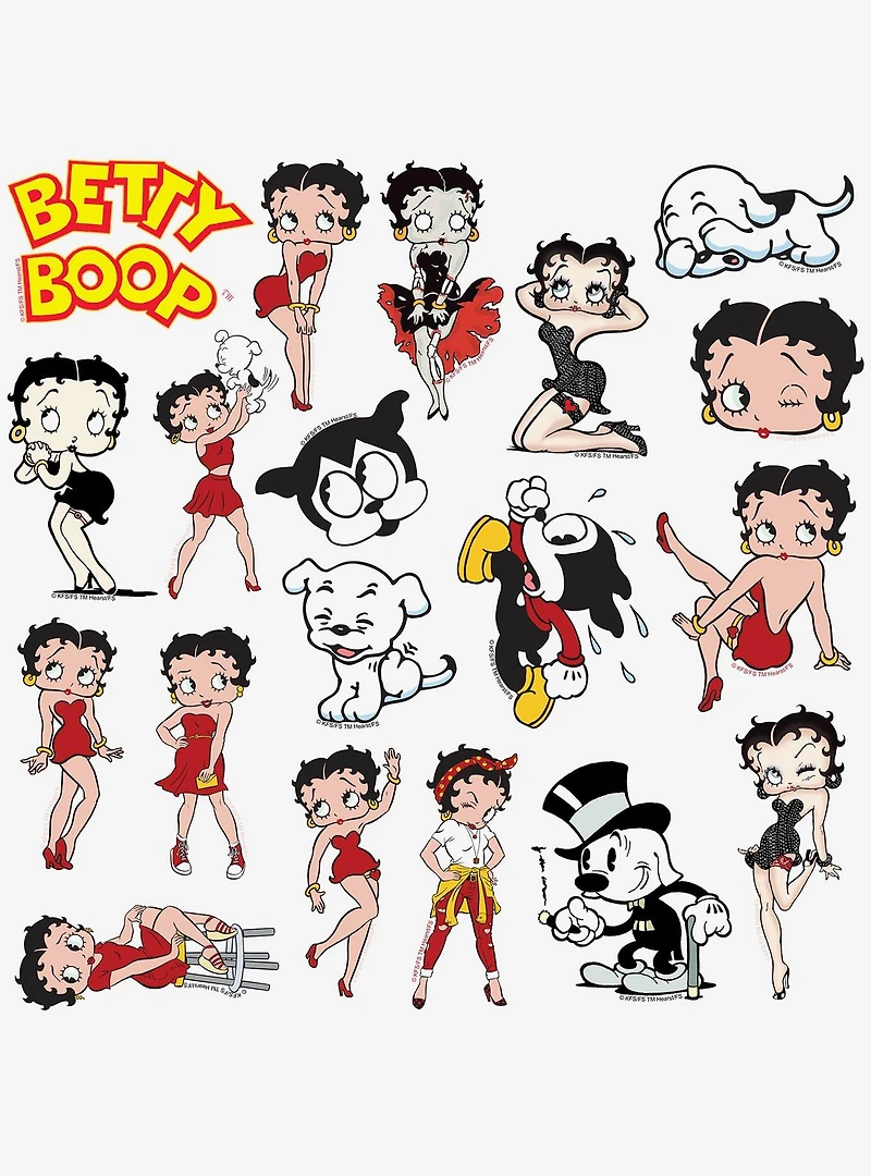 Betty Boop Character Miscellaneous 100ct Sticker Pack
