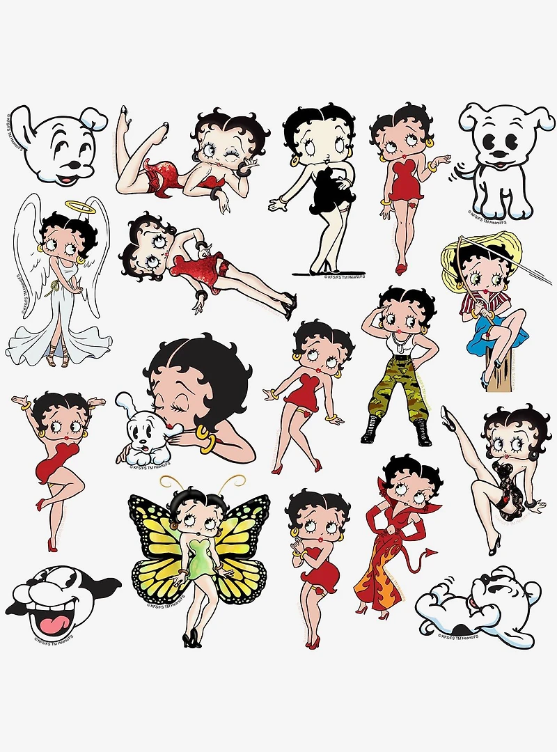 Betty Boop Character Miscellaneous 100ct Sticker Pack