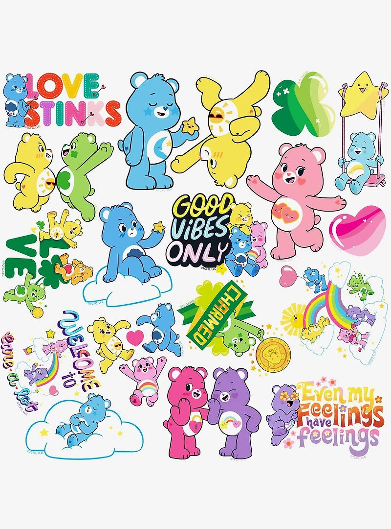 Care Bears Unlock The Magic Variety Miscellaneous 100ct Sticker Pack