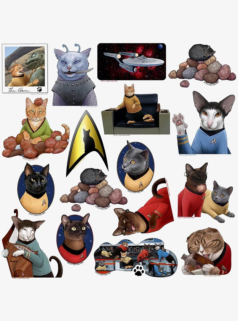 Star Trek: The Original Series Cats Miscellaneous 100ct Sticker Pack
