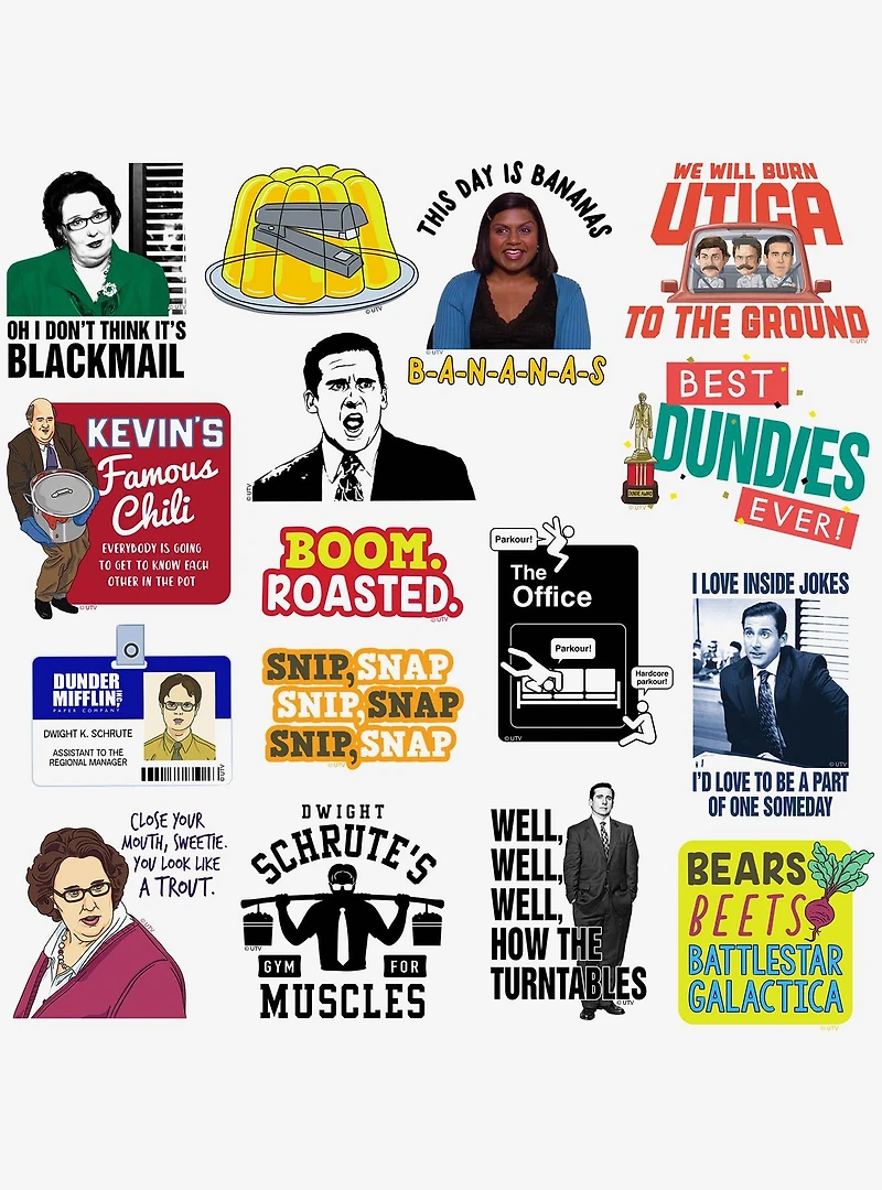The Office Miscellaneous 100ct Sticker Pack