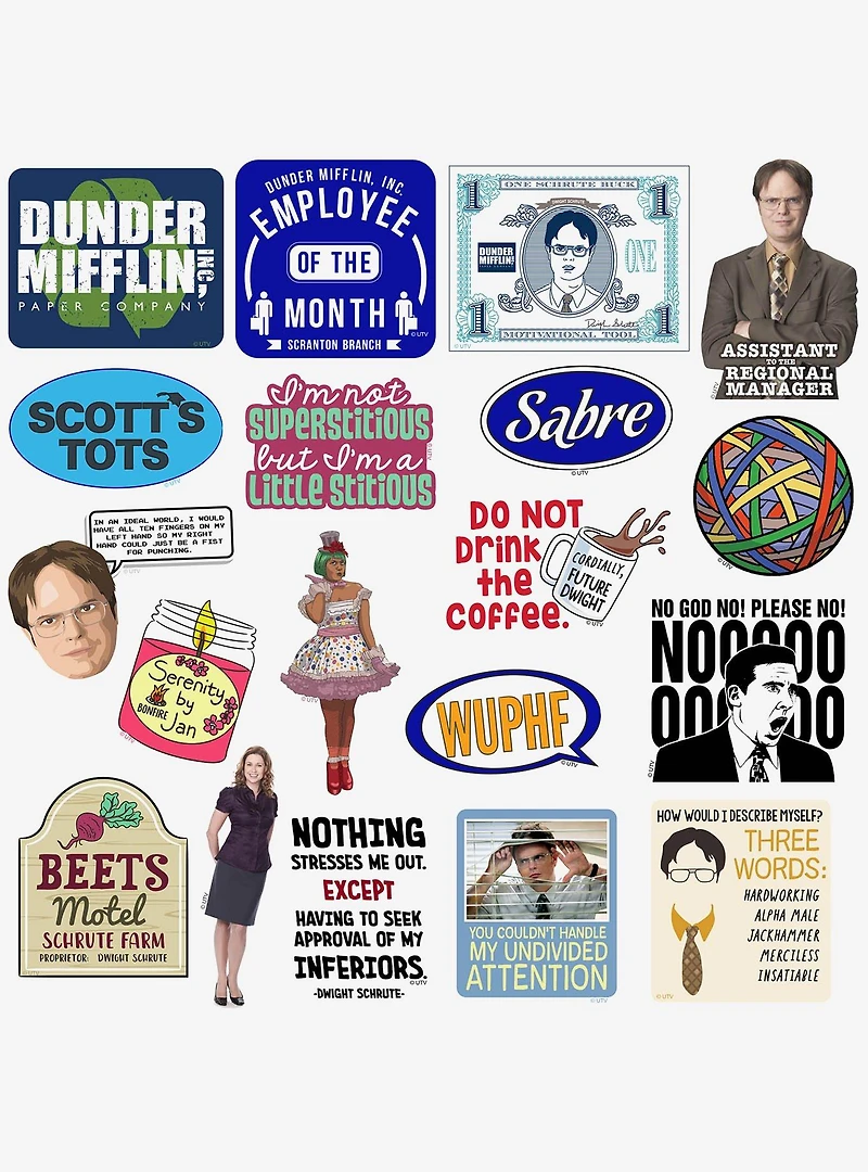 The Office Miscellaneous 100ct Sticker Pack