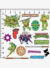 Teenage Mutant Ninja Turtles Variety Mix Miscellaneous 100ct Sticker Pack