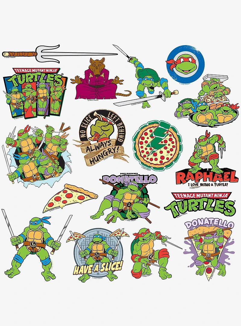 Teenage Mutant Ninja Turtles 2nd Variety Mix Miscellaneous 100ct Sticker Pack