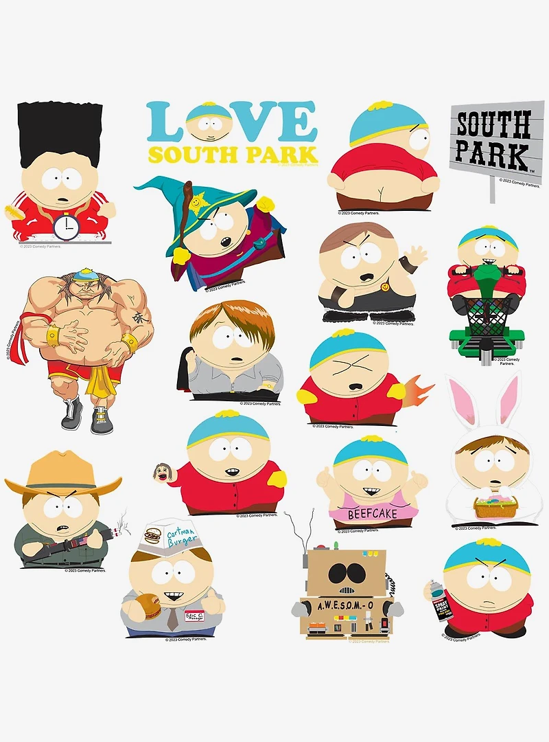 South Park Cartman Miscellaneous 100ct Sticker Pack
