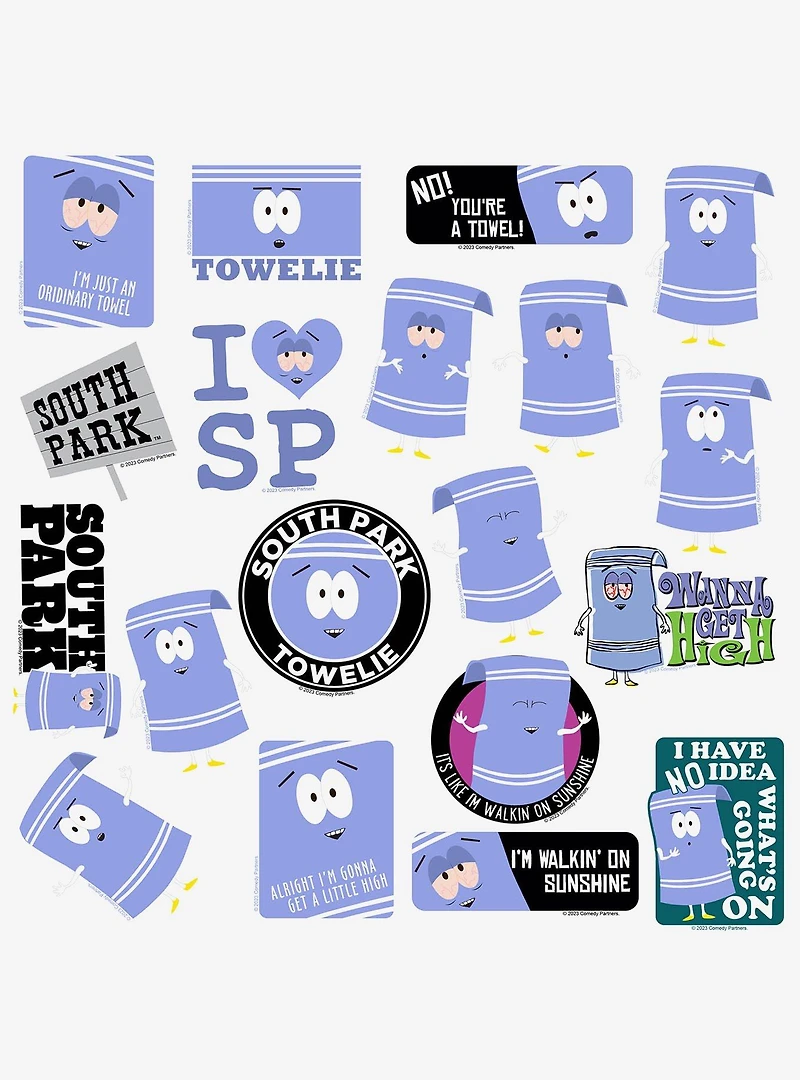 South Park Towelie Miscellaneous 100ct Sticker Pack