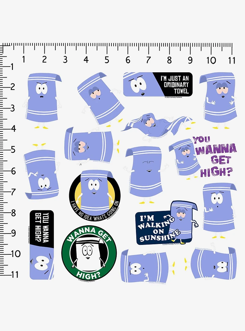 South Park Towelie Miscellaneous 100ct Sticker Pack