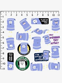 South Park Towelie Miscellaneous 100ct Sticker Pack
