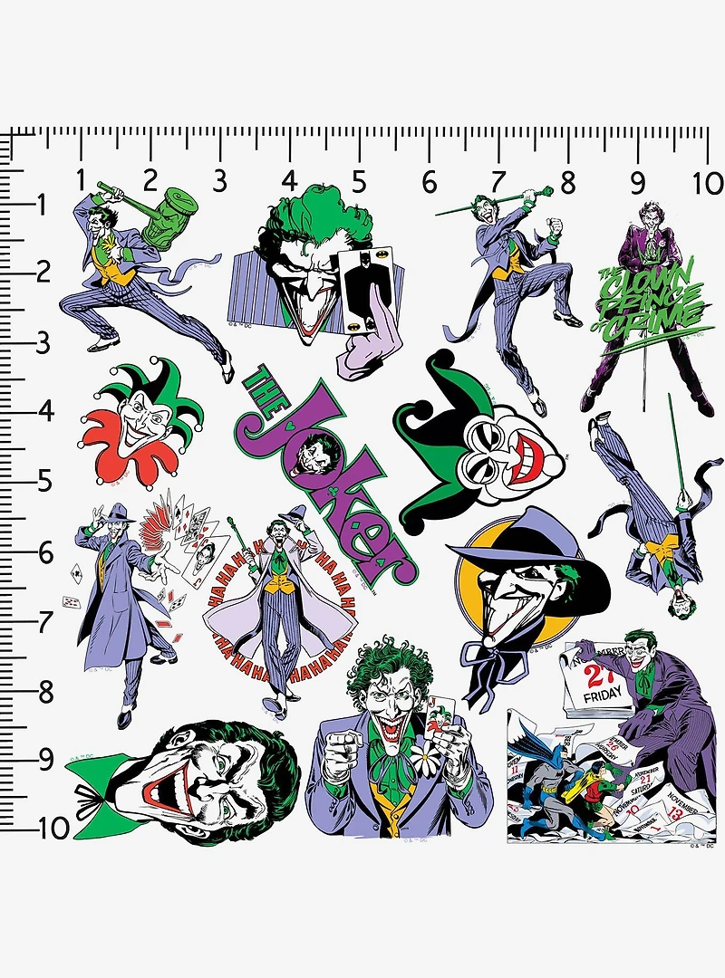 DC Comics Joker Vintage Miscellaneous 100ct Sticker Pack