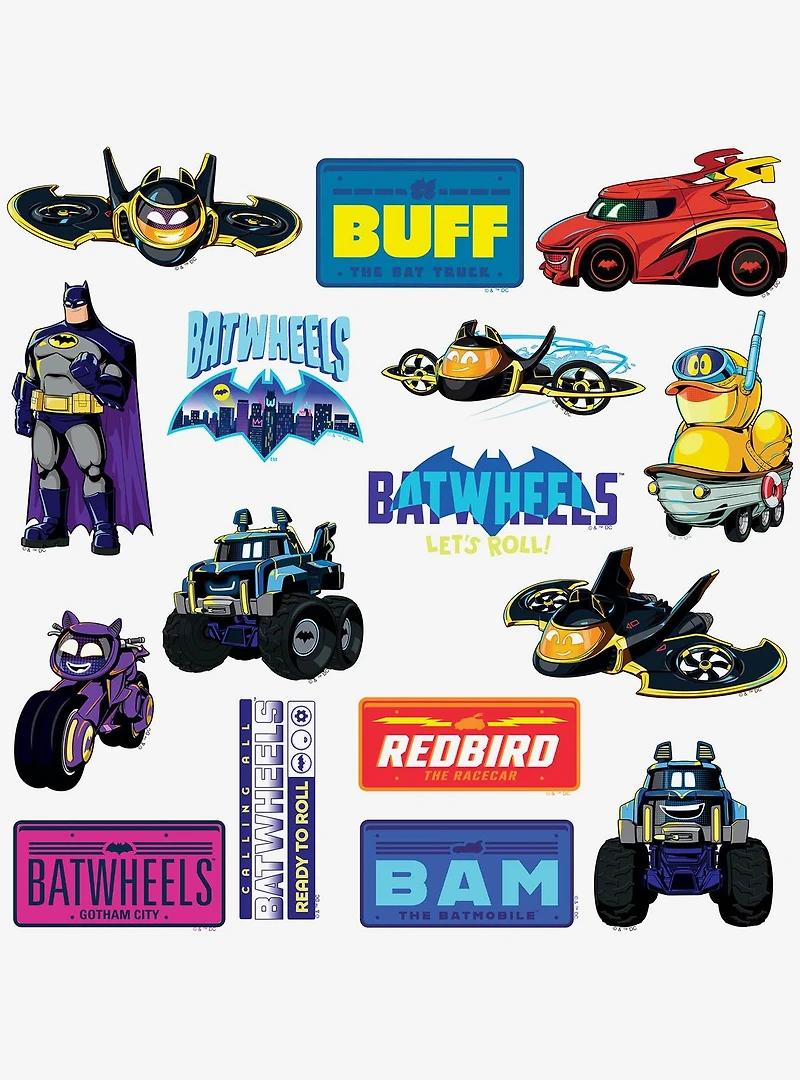 DC Comics Batman Batwheels Miscellaneous 100ct Sticker Pack