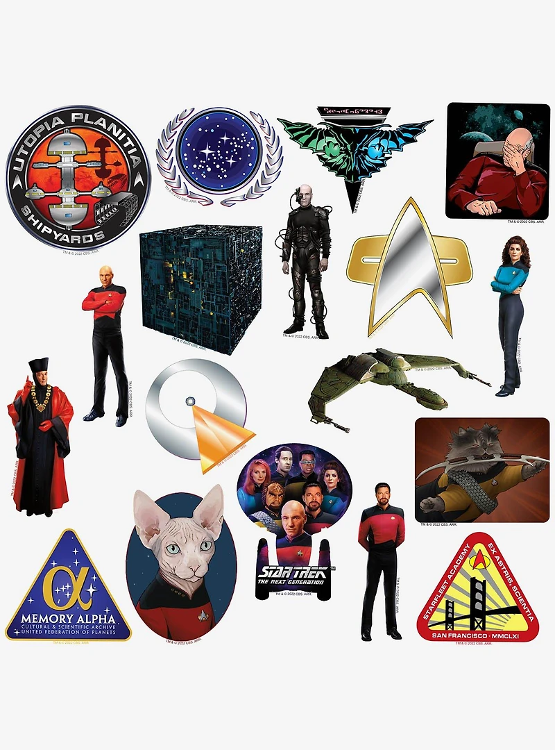 Star Trek The Next Generation Miscellaneous 100ct Sticker Pack