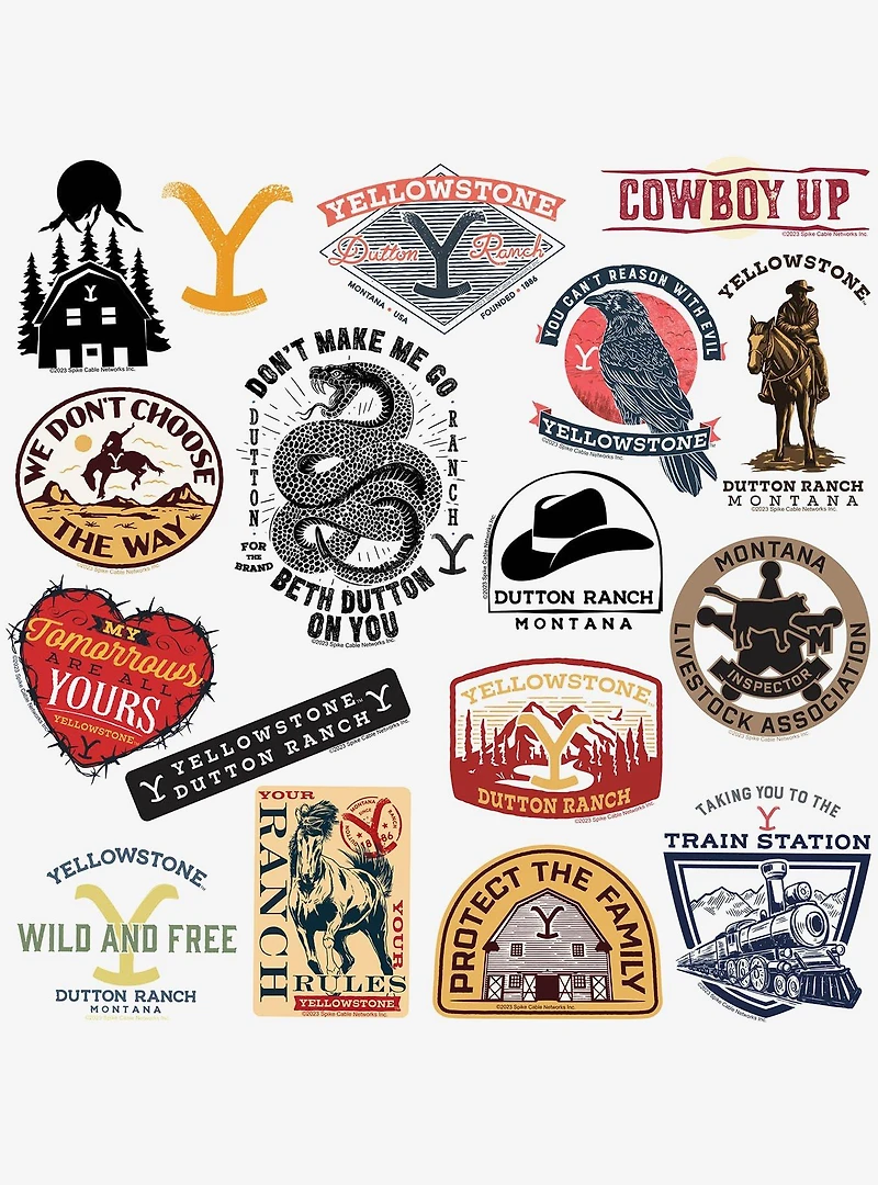 Yellowstone Miscellaneous 100ct Sticker Pack