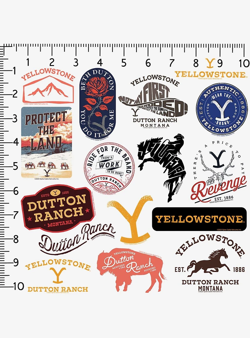 Yellowstone Miscellaneous 100ct Sticker Pack