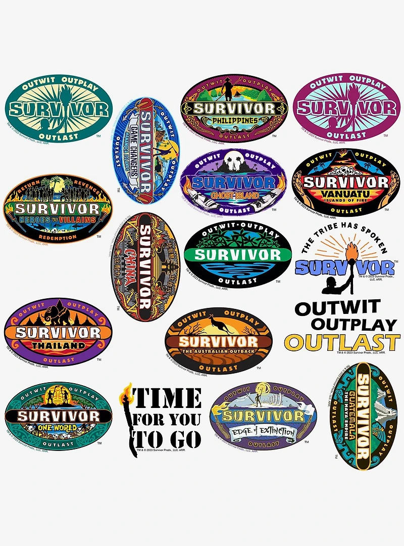 Survivor Miscellaneous 100ct Sticker Pack