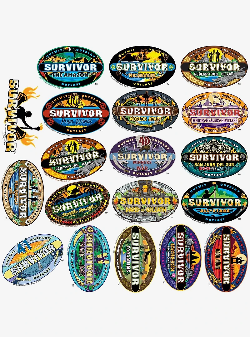 Survivor Miscellaneous 100ct Sticker Pack
