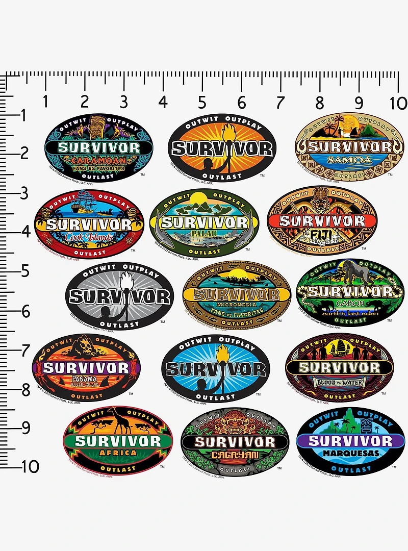 Survivor Miscellaneous 100ct Sticker Pack