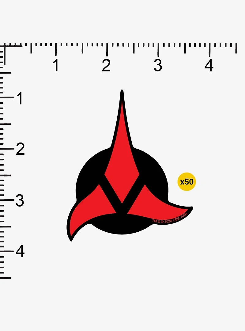 Star Trek Klingon Face Miscellaneous 100ct Sticker Pack