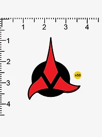 Star Trek Klingon Face Miscellaneous 100ct Sticker Pack