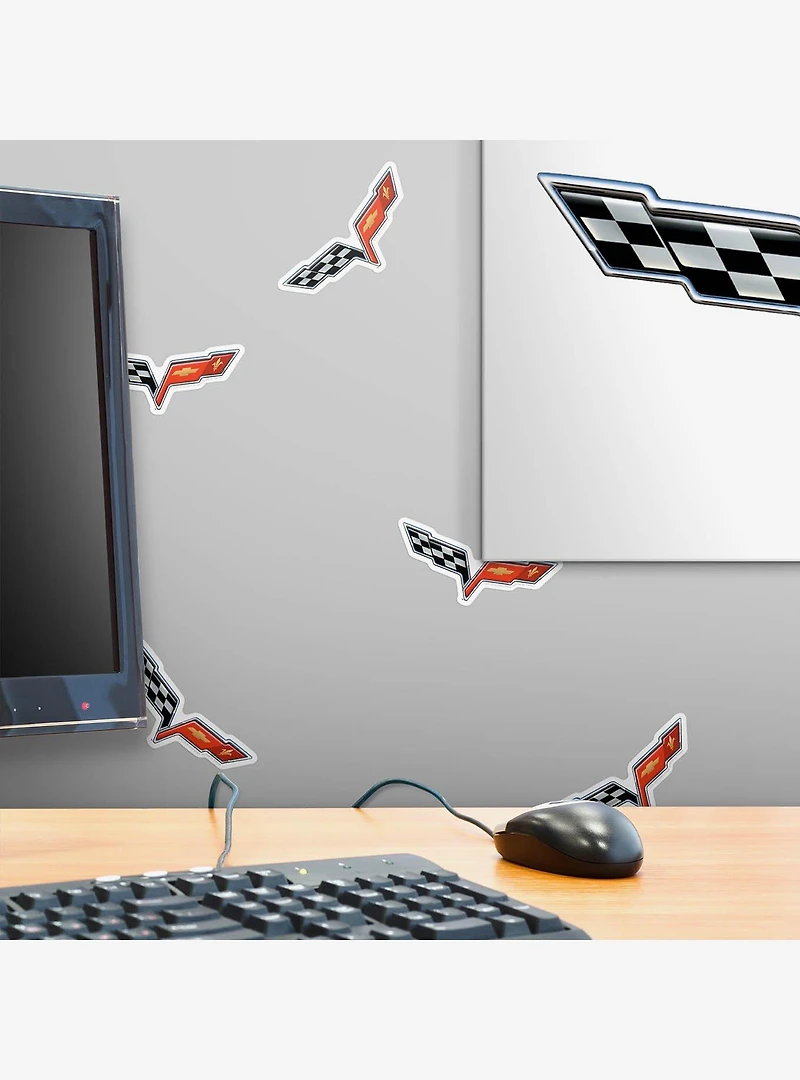 Chevrolet Chevy Corvette Wings Emblem Miscellaneous 100ct Sticker Pack