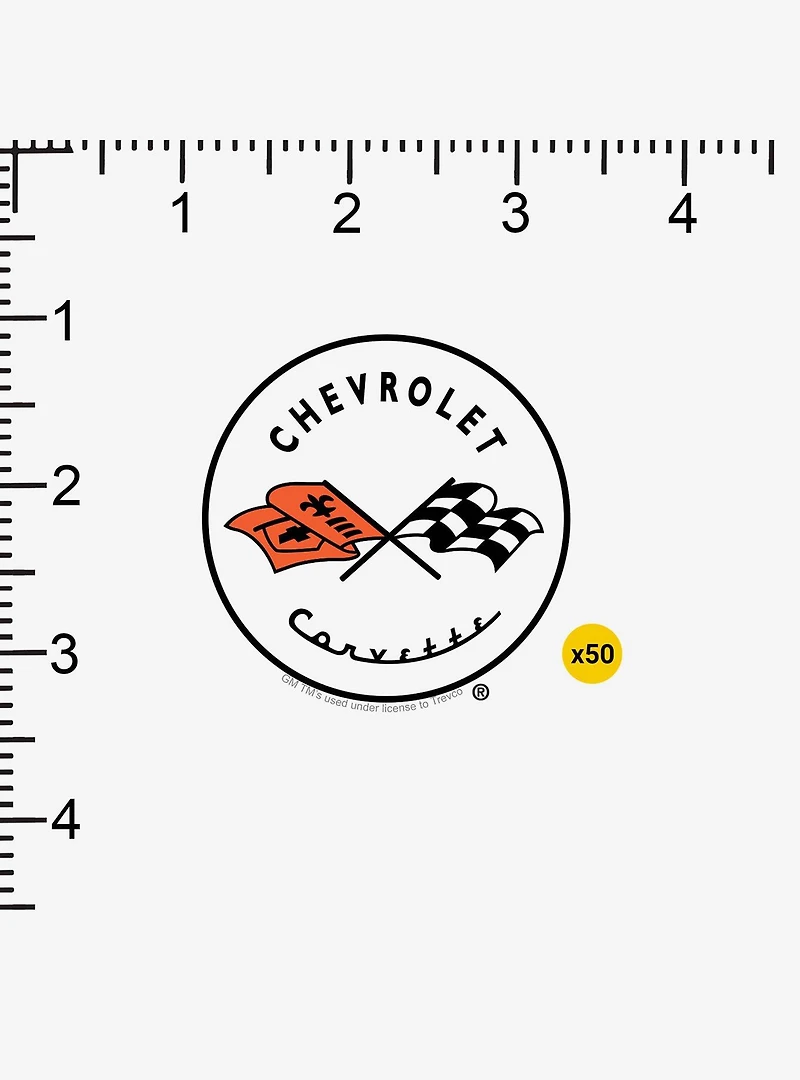Chevrolet Chevy Vintage Circle Emblem Miscellaneous 100ct Sticker Pack