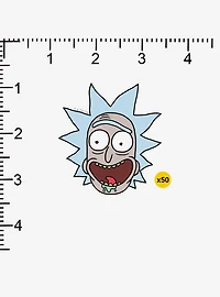 Rick and Morty Rick Expression Miscellaneous 100ct Sticker Pack
