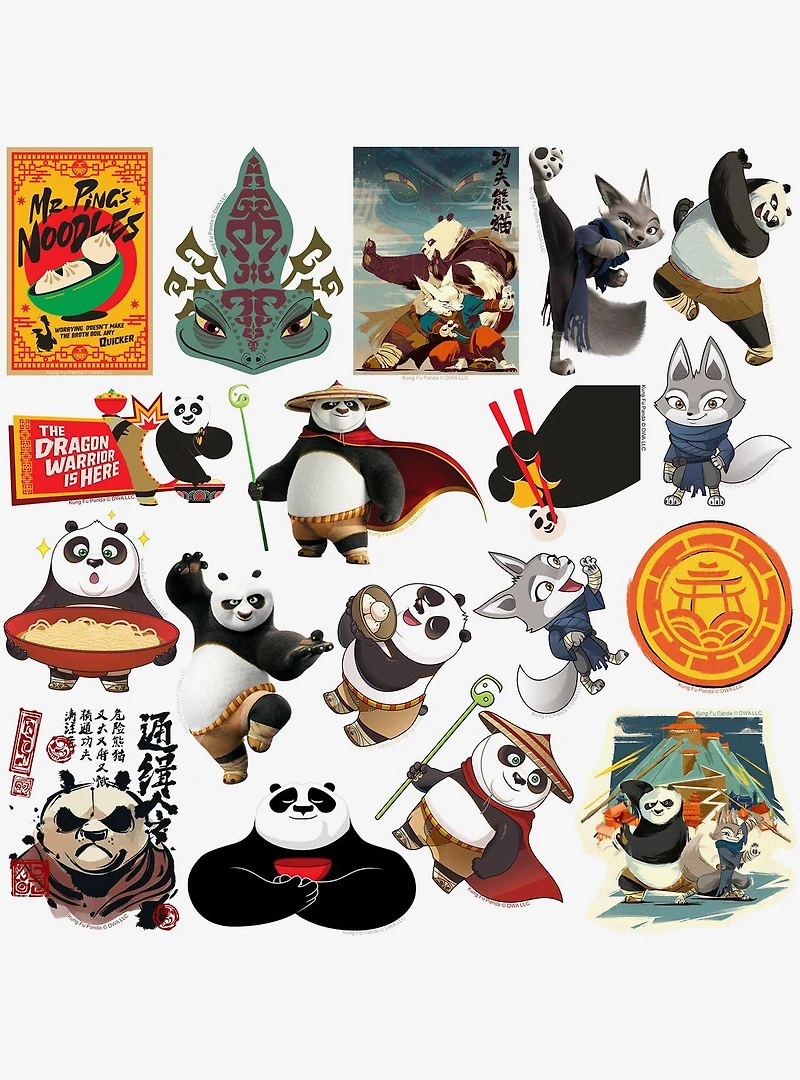 Kung Fu Panda 4 Miscellaneous 100ct Sticker Pack