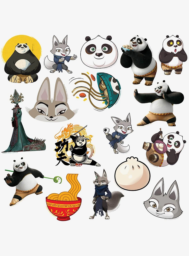 Kung Fu Panda 4 Miscellaneous 100ct Sticker Pack