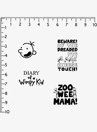Diary of a Wimpy Kid Funny Miscellaneous 100ct Sticker Pack