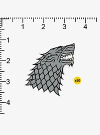 Game of Thrones Stark Sigil Repeat Miscellaneous 100ct Sticker Pack