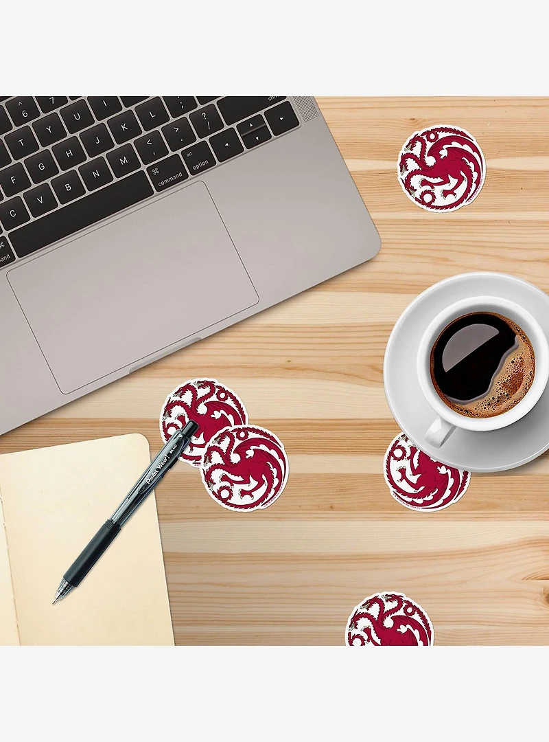 Game of Thrones Targaryen Sigil Repeat Miscellaneous 100ct Sticker Pack