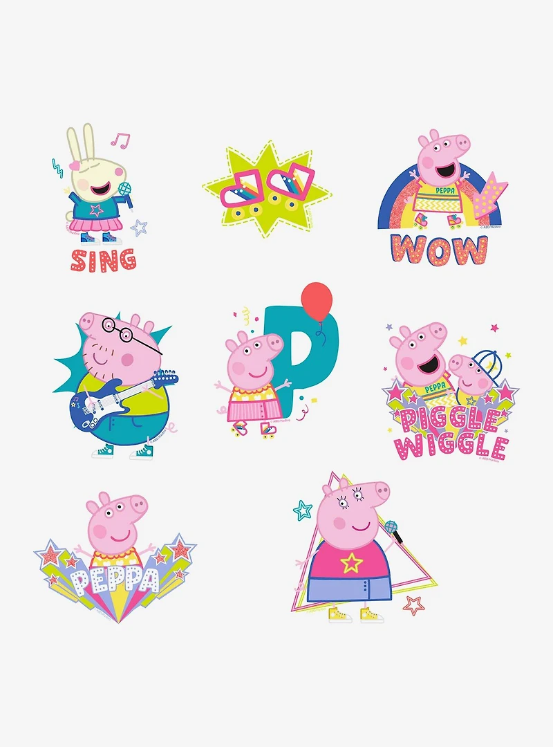 Peppa Pig Dance Party Miscellaneous 100ct Sticker Pack