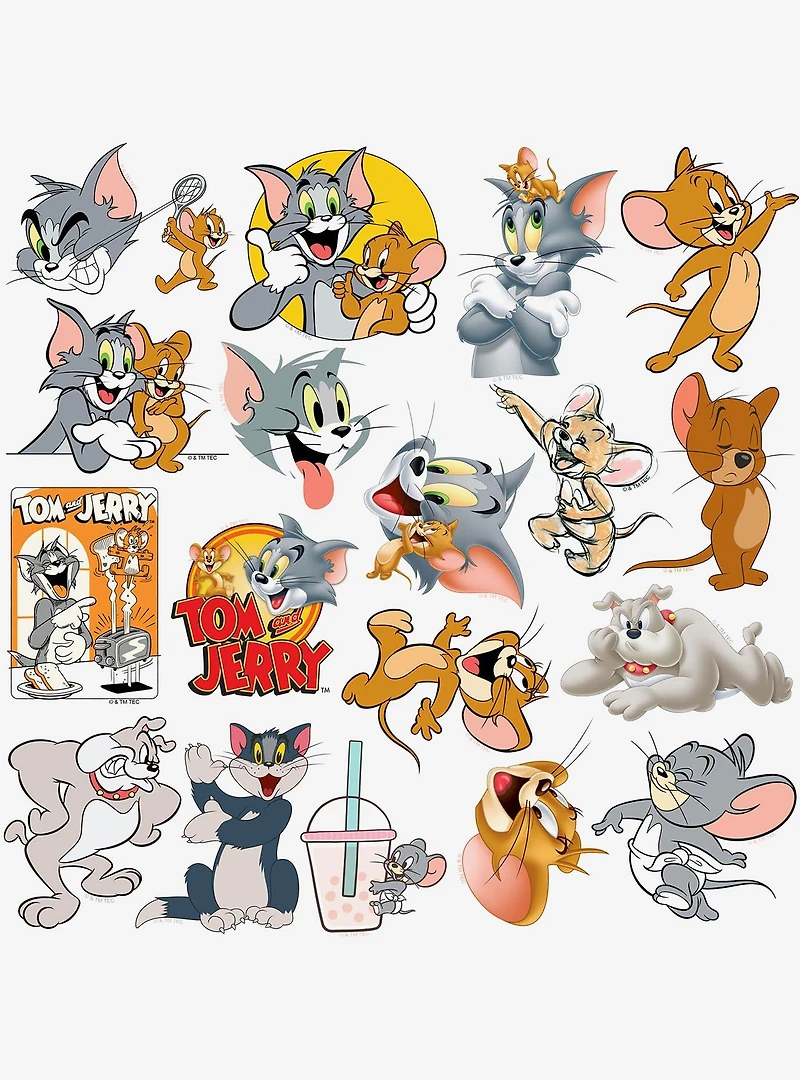 Tom and Jerry Miscellaneous 100ct Sticker Pack