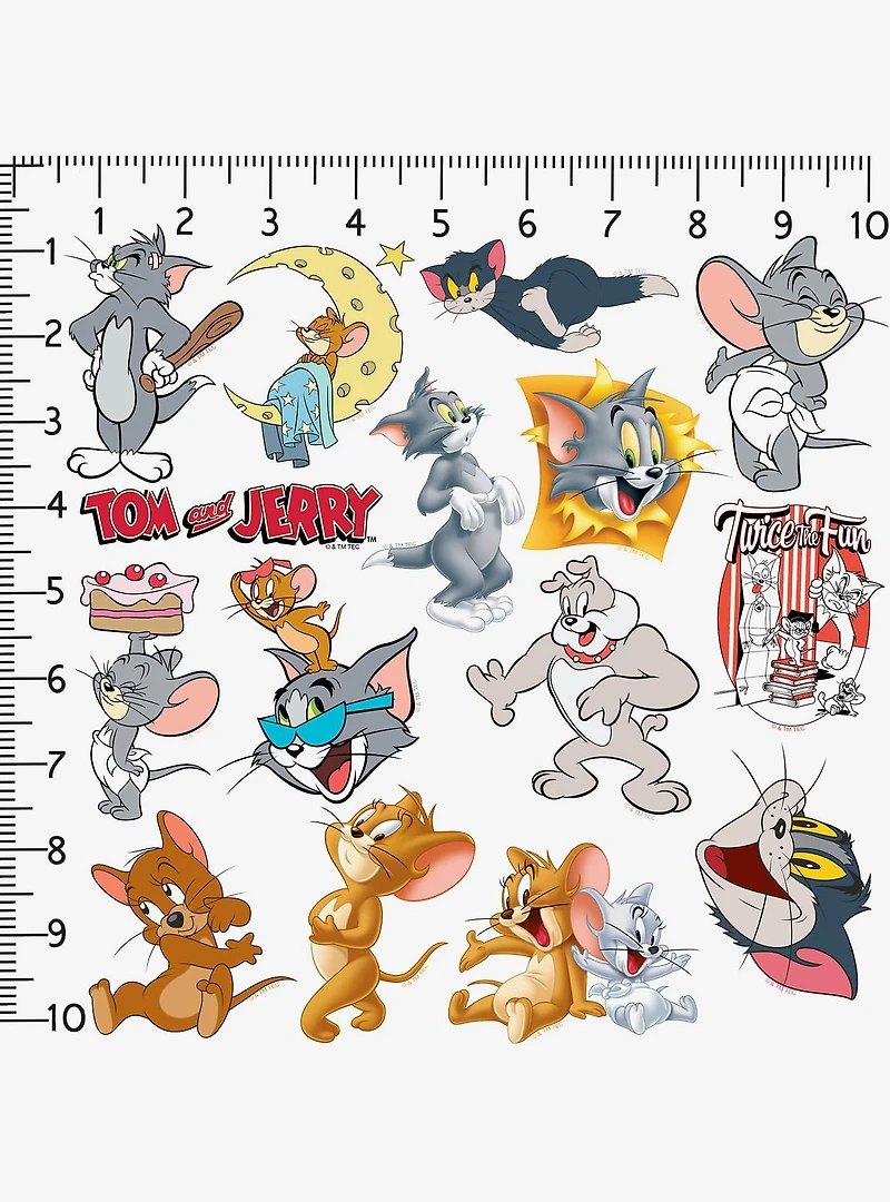 Tom and Jerry Miscellaneous 100ct Sticker Pack