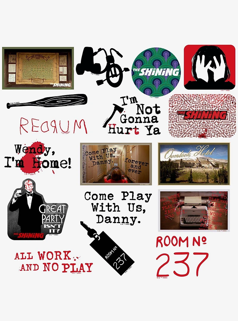 The Shining Miscellaneous 100ct Sticker Pack