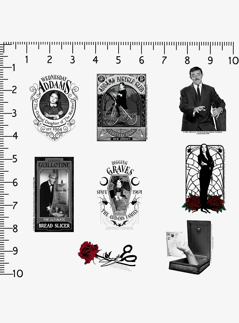 Addams Family Miscellaneous 100ct Sticker Pack