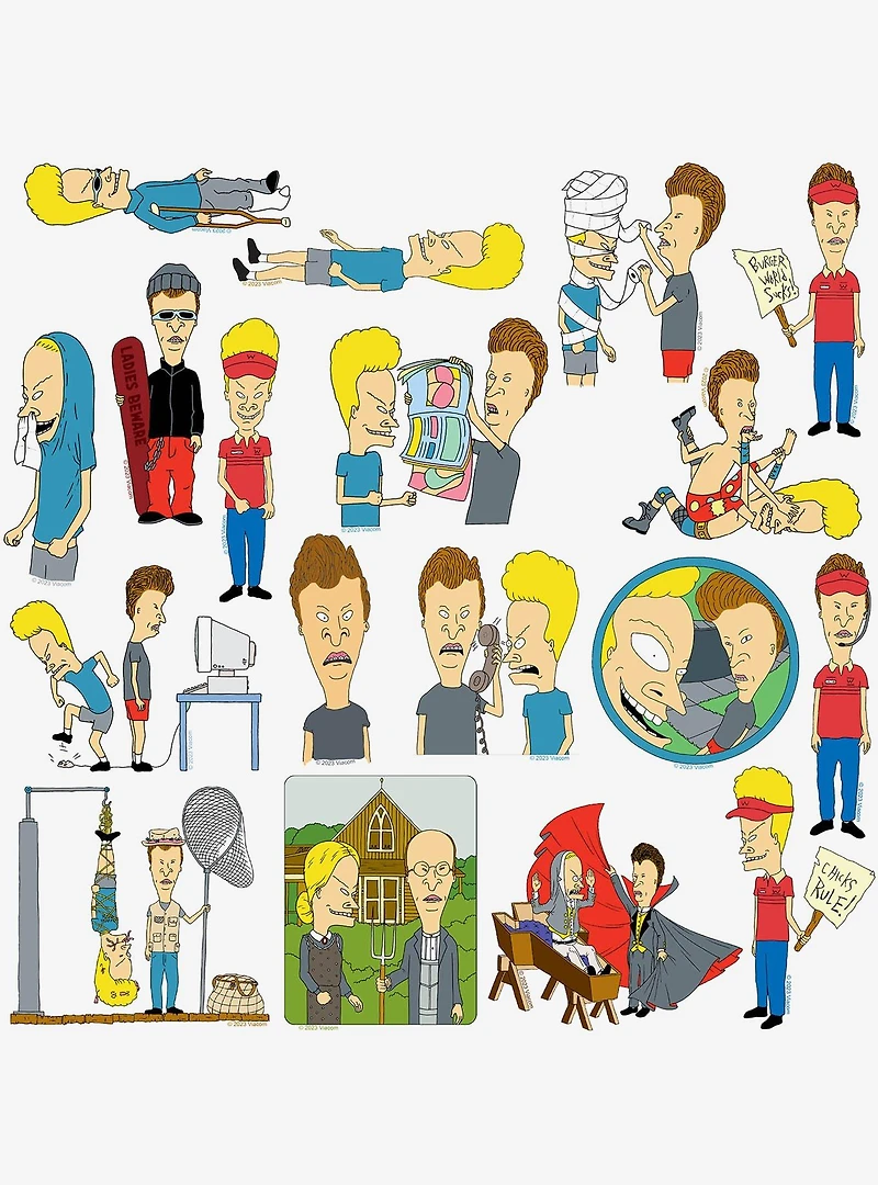 Beavis and Butthead Miscellaneous 100ct Sticker Pack