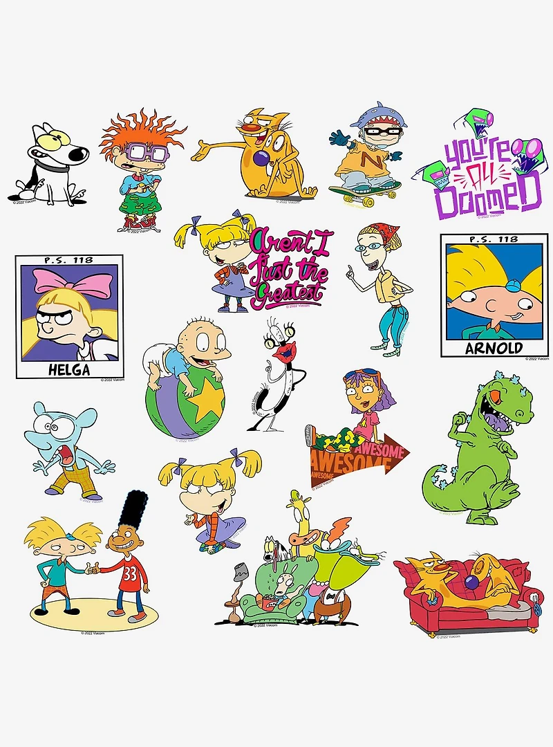 Nickelodeon 90's Miscellaneous 100ct Sticker Pack