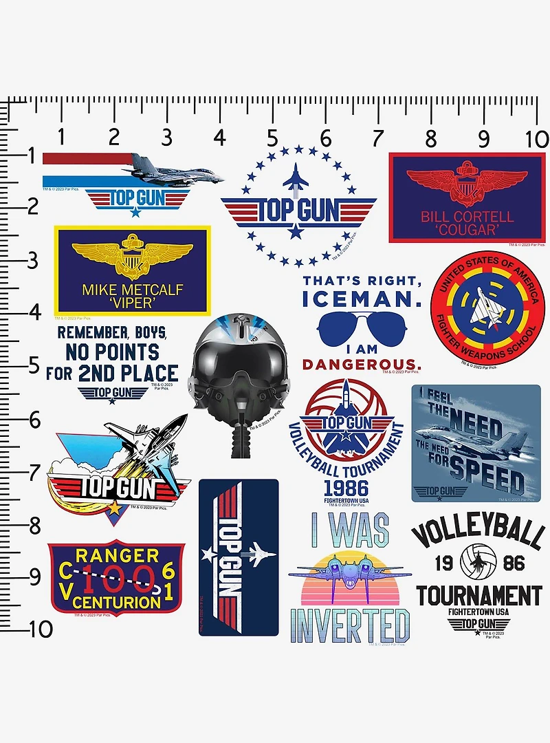 Top Gun Miscellaneous 100ct Sticker Pack