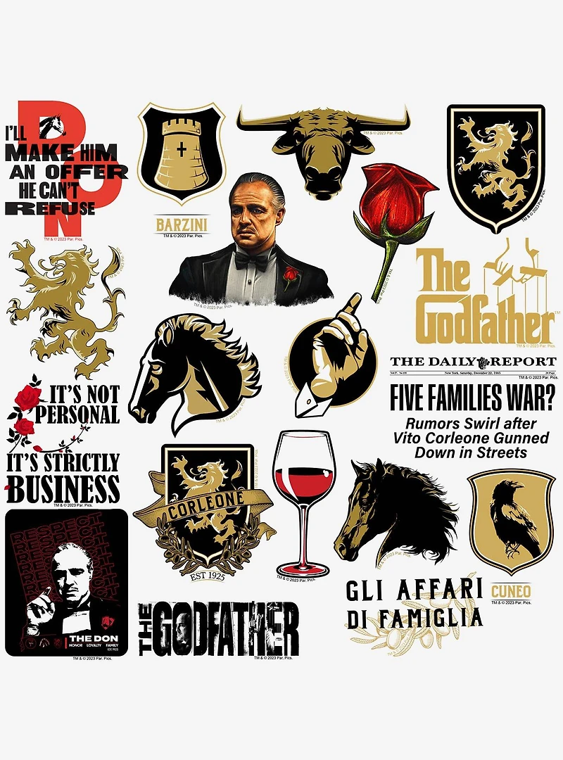 The Godfather Miscellaneous 100ct Sticker Pack
