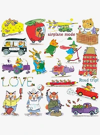 Richard Scarry Characters Miscellaneous 100ct Sticker Pack