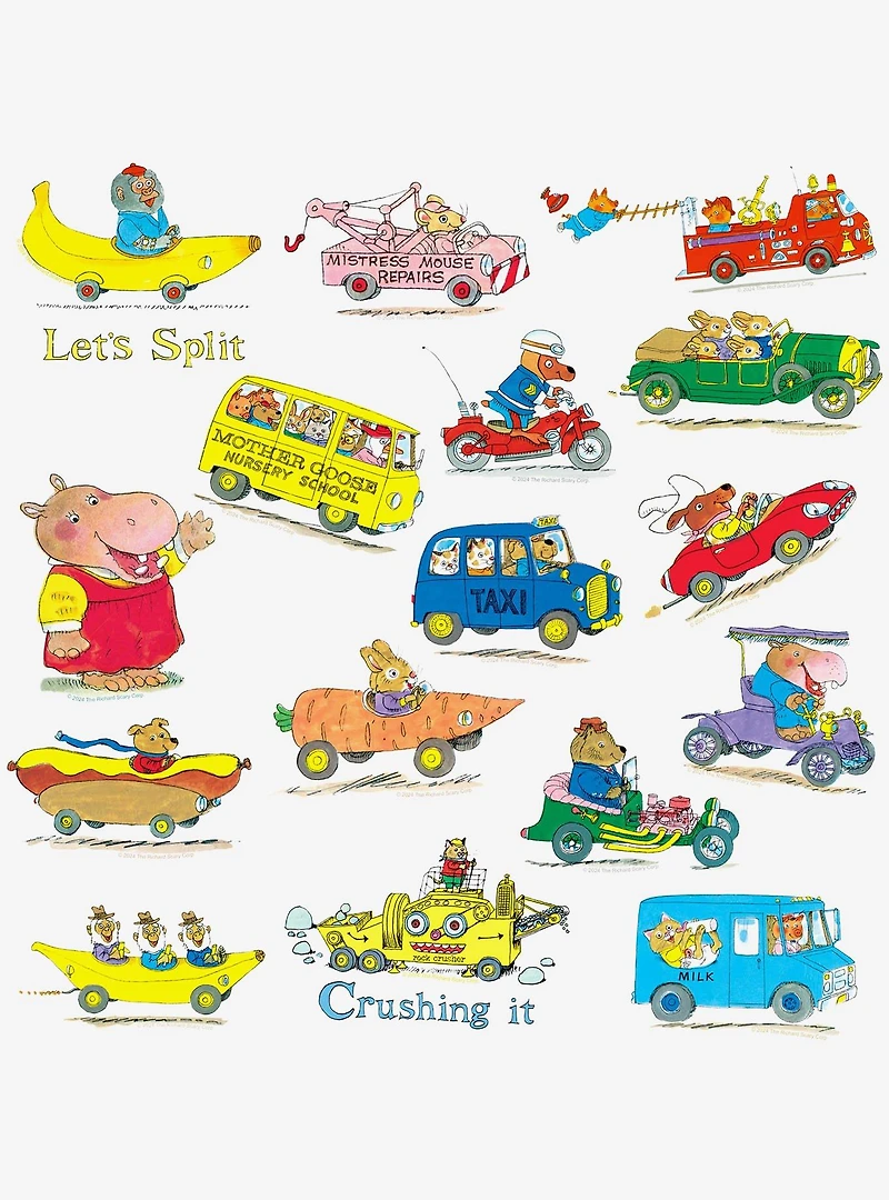 Richard Scarry Characters Miscellaneous 100ct Sticker Pack