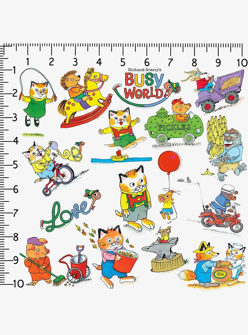 Richard Scarry Characters Miscellaneous 100ct Sticker Pack